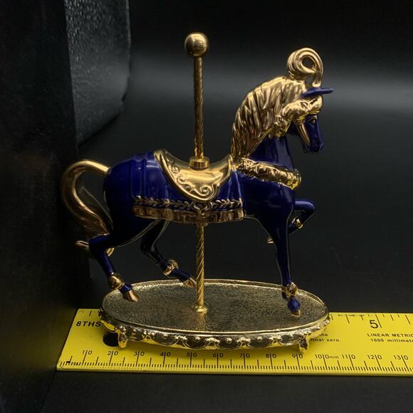 Vintage 1996 Franklin Mint Carousel Horse Figurine - Picture 15 of 16
